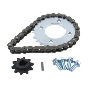 420 chain sprocket kit for Coleman KT196/CK196 go kart — 25T, 32-link, wear-resistant