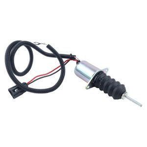 Fuel Shut Off Solenoid AM124377/AM102863 for John Deere 375–7775 Loaders – Direct OEM Replacement