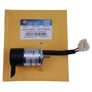 Stop Solenoid 16271-60012 16271-60013 | Matched Set for Kubota D1105