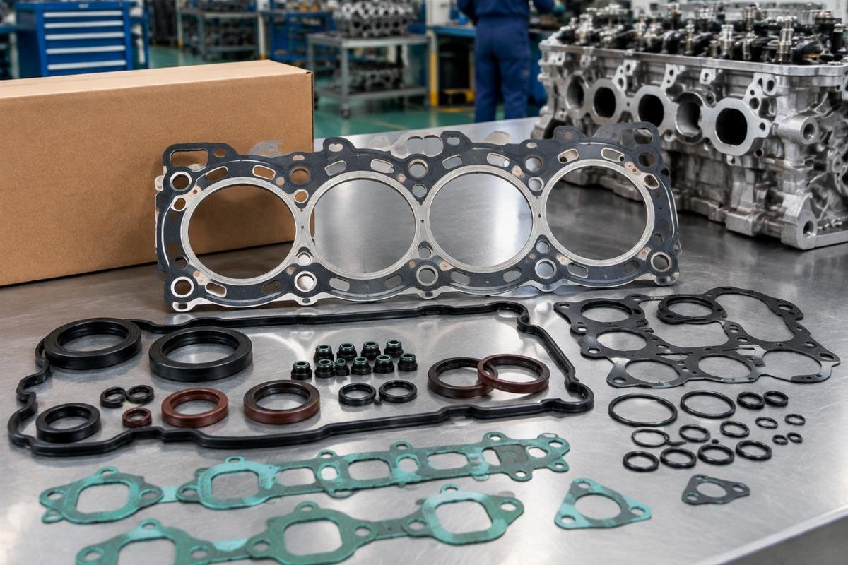 Mitsubishi S4L S4L2 overhaul gasket kit MLS head gasket and NBR seals