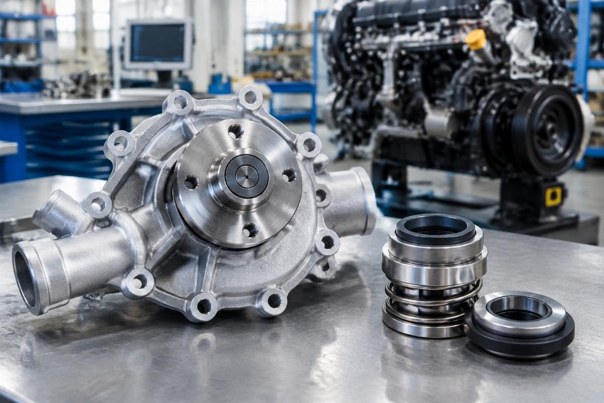 Water Pump housing and mechanical seal detail for Deutz TCD2.9 cooling system